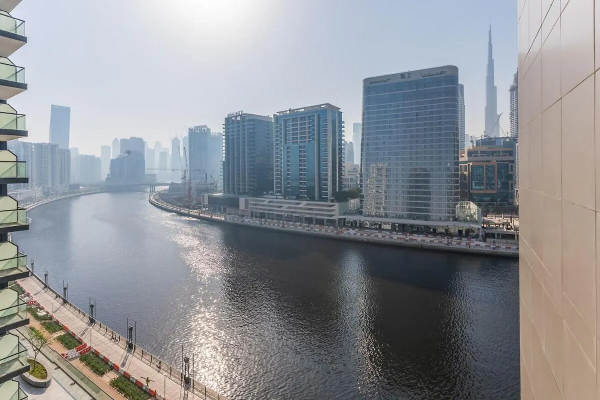 Apartment Elegant 2Br New & Canal & Burj Views & Pool & Gym Dubai United Arab Emirates