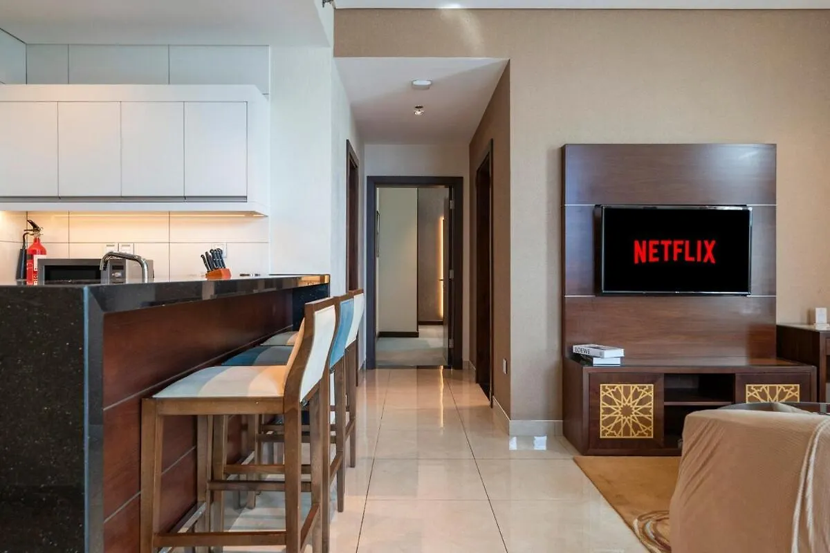 Elegant 2Br New & Canal & Burj Views & Pool & Gym Dubai Apartment